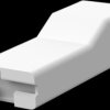 Insulating housing for 9.53 mm, 1 pole, PA, UL 94V-2, natural, 280311