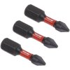Sealey AK8204 Phillips #1 Impact Power Tool Bits 25mm - 3pc