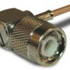 TNC plug 50 Ω, RG-174, RG-188, RG-316, LMR-100A, Belden 7805A, RG-174LL, solder connection, angled, 122148