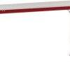 Manuflex AU8069.3003 Stół roboczy UNIVERSAL z płytą dekoracyjną PCW, szer. X gł. X wys. = 1500 x 1000 x 722-1022 mm rubi