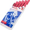 Marker z farbą, kolor: Czerwony, 2 → 4mm, Edding