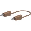 Stäubli 641034-05027 LK-4N-F25 test lead 50 cm brown flexible stackable plugs