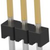 Pin header, 3 pole, pitch 2.54 mm, straight, black, 5-146280-3