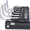 KS Tools 920.2050 wewnętrzny sześciokąt Zestaw kluczy trzpieniowych 1/16 cal, 5/64 cal, 3/32 cal, 1/8 cal, 5/32 cal, 3/1