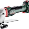 Akumulatorowe nożyce do blachy Metabo SCV 18 LTX BL 1.6 601615850 bez akumulatora, bez ładowarki