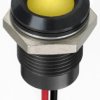 Lampka kontrolna do montażu panelowego 1.8 → 3.3V dc, Żółta 14mm LED Wyprowadzenia RS PRO
