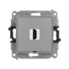 Mini Mechanizm Gniazda Pojedynczego Hdmi 2.1, 8K, Bez Pola Opisowego Szary...