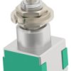 Pushbutton switch, 2 pole, natural, unlit , 6 A/250 V, mounting Ø 6.35 mm, IP65, 3-1437567-1