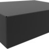 Steel enclosure, (L x W x H) 178 x 127 x 51 mm, black (RAL 9005), 1441-12BK3