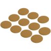 Toolcraft 1564056 RTS40 Adhesive Dots 40mm Yellow Reflective 11pcs
