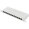 Renkforce RF-4996628 Patch panel 12 ports Grey CAT 6A 0.5 U 254 mm