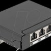 90378 Mini Desktop Patch Panel RJ45 jack 4 port Cat.6A shielded black