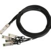 Kabel QSFP+ DAC, 40Gbps do 4x 10Gbps 3m, 30AWG Extralink QSFP+ DAC