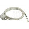 Przewód zasilający SPZ OMY 3x1,5mm2 z wtyczką kątową [2P+Z] Uni-Schuko biały 1,5m