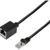 przedłużacz LAN LogiLink CQX073S, 1 szt., RJ45, CAT 6a, S/FTP, 5.00 m, czarny