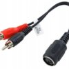 Adapter, przejście DIN5 gniazdo - 2xRCA wtyki; Vitalco