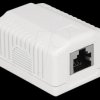 86196 Network Wall Outlet 1 Port Cat.6A LSA