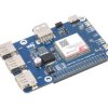 Waveshare Cat-1/GNSS HAT for Raspberry Pi, Based On SIM7670G module, Global Multi-band LTE 4G Cat-1 support, GNSS positioning, 3