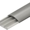 Floor duct, (L x W x H) 2000 x 50 x 13 mm, PVC, gray, BDK1250.1