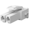Plug housing, 2 pole, pitch 3.96 mm, straight, natural, 2005247-1