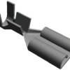 TE Connectivity Konektor płaski FASTON .187 Żeńskie Czarny 4.75 x 0.51 mm długość 15mm Izolacja: Nieizolowane Cyna 20