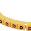 TRU COMPONENTS TC-MB1/D203 Oznacznik kablowy Nadruk D Zakres średnicy zewnętrznej 3 do 3.60 mm