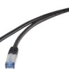 kabel LAN Renkforce RF-4673690, 1 szt., RJ45, CAT 6a, S/FTP, 5.00 m, czarny
