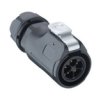 Cable Plug, Sz20, 8.5-10.5mm, Soldr, 12P