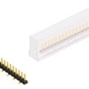 Pin header, 15 pole, pitch 2.54 mm, angled, black, SLLP5SMD05115GSM