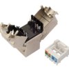 Keystone Solarix CAT6 STP RJ45 czarny samozaciskowy SXKJ-6-STP-BK-SA