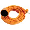 Przedłużacz ogrodowy 20m OWY 2x1,0 H05VV-F pomarańczowy 24974