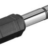 Adapter do słuchawek, wtyk jack AUX 6,35 mm na 3,5 mm - Połączenie typu Wtyk jack 6,35 mm (3-pinowy, stereo)
