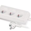 Przedłużacz 3-Gniazda Z/U 10A 1,5M /Omy 3X1/ Biały Ps-370