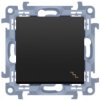 Łącznik schodowy pojedynczy SIMON 10 czarny matowy 10AX Kontakt Simon CW6.01/49