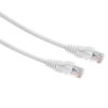 Patchcord LAN UTP kat. 6, 1 m, biały, wtyki RJ45