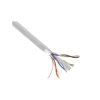 Przewód LAN FTP-6 drut CU miedź 4x2x0,57mm PVC Szary.