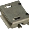 Gniazdo; microUSB B; 233-0-0-0-R; USB 2.0; czarny; powierzchniowy (SMD); poziome; metal; RoHS