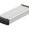 ABS/aluminum enclosure kit, (L x W x H) 57.5 x 150 x 22 mm, nature/black (RAL 9005), IP40, 83626150.HMT1