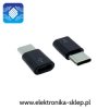 Adapter microUSB / USB-C Czarny