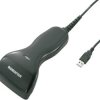 Skaner kodów kreskowych Manhattan 401517, połączenie USB, LED, 1D, czarny