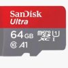 SANDISK ULTRA microSDXC 64GB 140MB/s + SD ADAPTER