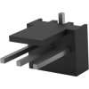 Pin header, 3 pole, pitch 2.54 mm, straight, black, 3-647106-3