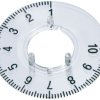 Scale disc, 1-10, 270°, for rotary knobs size 20, A4420060