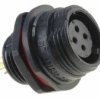 SPP1312-4GZ-P Gniazdo 4 pin, zakręcane na obudowę, zakręcany, wodoodporny - gwint zewnętrzny
