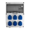 Rozdzielnica budowlana 6x230V Schuko skrzynka elektryczna IP54 Mennekes zabezpieczona erbetka Doktorvolt DV-0588-D