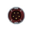 Złącze przemysłowe - zasilające 125A Wtyczka 415 V 3P+N+E Amphenol Industrial Czerwony Montaż na panelu IP67, IP69