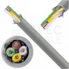 Kabel sterowniczy ELITRONIC-CY LIYCY4x0,14mm2 szary 250/350V ekranowany olejoodporny linka TKD