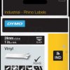 1805432 DYMO IND tape, vinyl, 24 mm, white/black