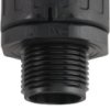 Hose screw fitting, M12, 10 mm, PA, IP66, black, 06311000010