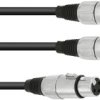 adapter XLR Omnitronic 30225204 30225204, 1.00 m